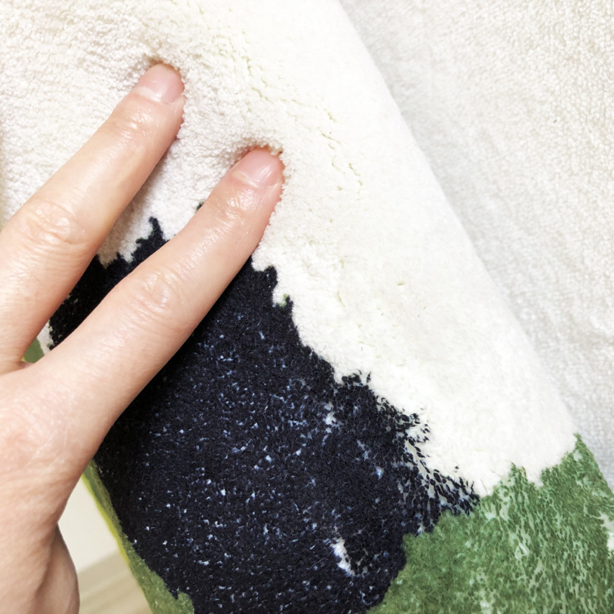 Manta de noche moderna minimalista Panda transfronteriza aislamiento en frío manta de cama de Cachemira dormitorio resistente a las manchas alfombra resistente al desgaste