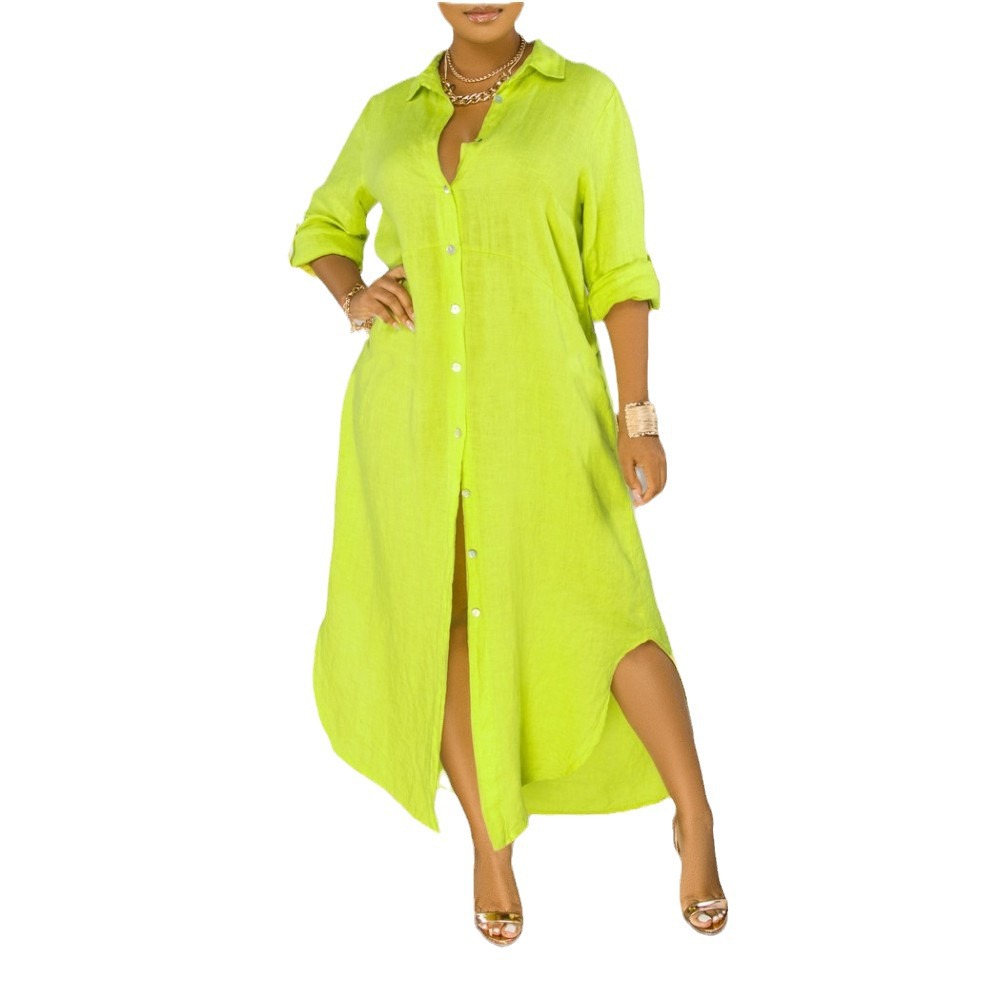Amélia Button Dress Side View