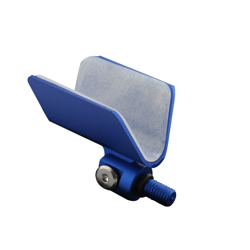 Aleación de aluminio auto-resorte cabeza de soporte 8mm interfaz de tornillo accesorios de soporte de caña de pesca cabeza de marco material metálico