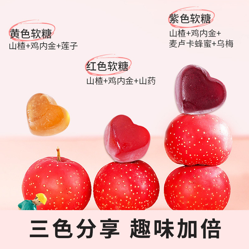 江中营养包软糖叶黄素酯乳酸菌糖果山楂鸡内金莲子山药三色软糖|undefined