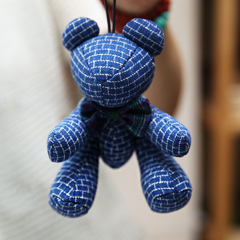 Hecho a mano DIY Lu bordado sin costuras oso muñeca material paquete creativo bordado decoración del hogar regalo abrazo oso