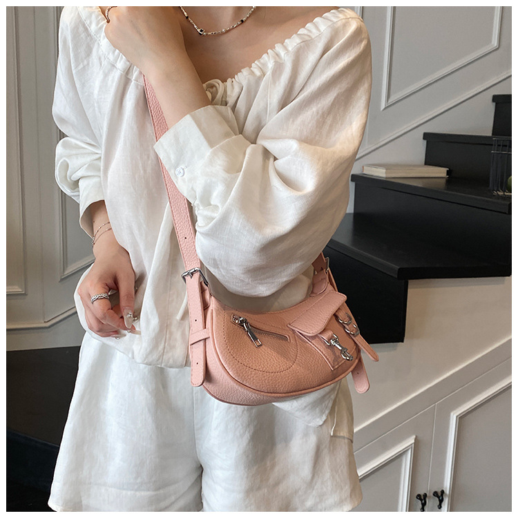 Underarm trendy and fashionable dumpling bag for women, simple and versatile Korean style single-shoulder bag, 2025 new niche design crossbody bag undefined