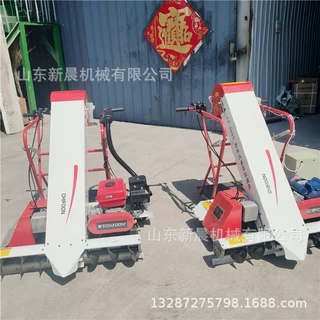 马路散粮装袋机 玉米自动灌袋机双口袋汽油收粮机