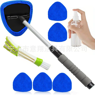 Brush Car Retractable Window – Car cleaning tools - 1-set-b-type-eva-sheath-6-royal-blue-cloth-covers-1-100ml-bottle-1-detail-brush