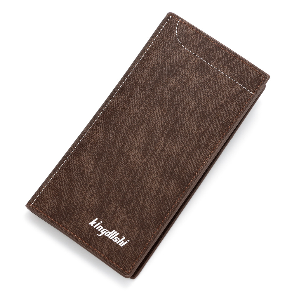 Nuevo tipo de cartera larga de hombre simple bolso de mano de hombre bolso de traje multi-tarjeta billetera bisagra monedas bolso de cambio