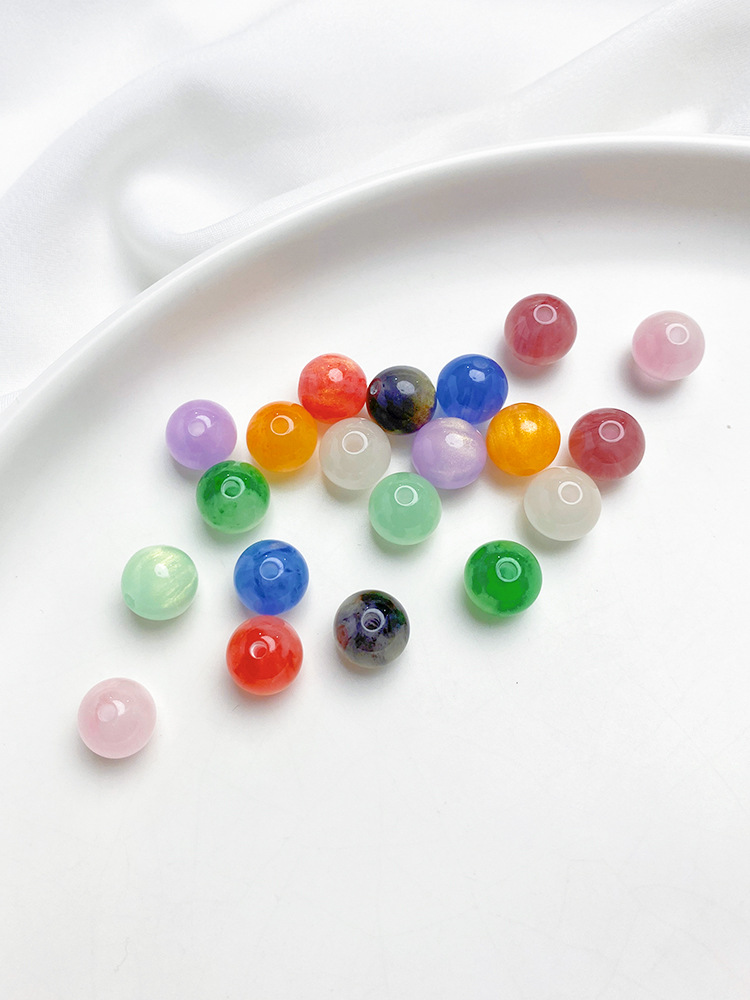 1 Set Resin Solid Color Beads display picture 5