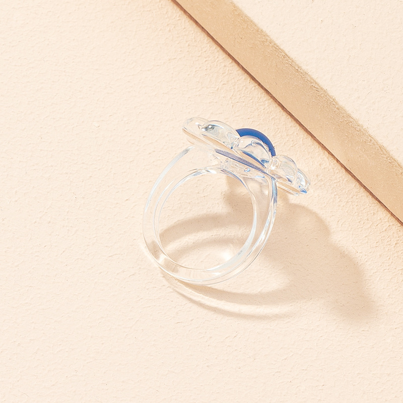 retro fashion acrylic transparent ring