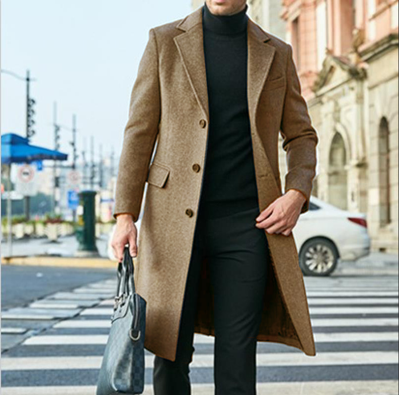 Hot order 2024 new product thick woolen men's coat fashion jacket Japan and South Korea casual_voghion.com