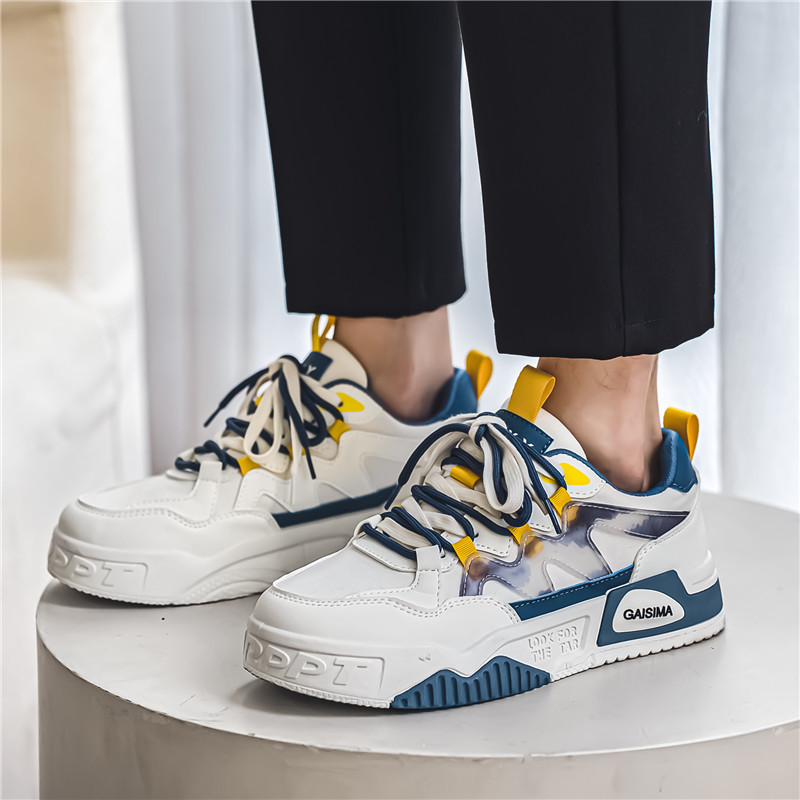 Estudiantes zapatos de patina baja otoño 2025 nuevos zapatos casuales de suela gruesa de diseño de nicho zapatos deportivos de moda zapatos de hombre