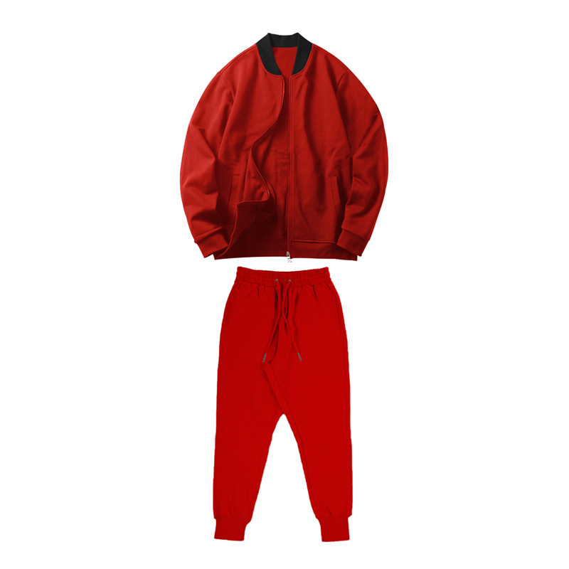 700g Weight Long Sleeve Sleeve Length Cotton Blend, Polyester Fabric Type Pants Sets Sets Type 2 Pieces Set Quantity Casual Occasion Collarless Neckline Regular Fit Fit Type Solid Color Pattern Spring, Autumn Season Men's Gender Simple Style Style Casual Men's Simple Style Solid Color Cotton Blend Polyester Pants Sets 31