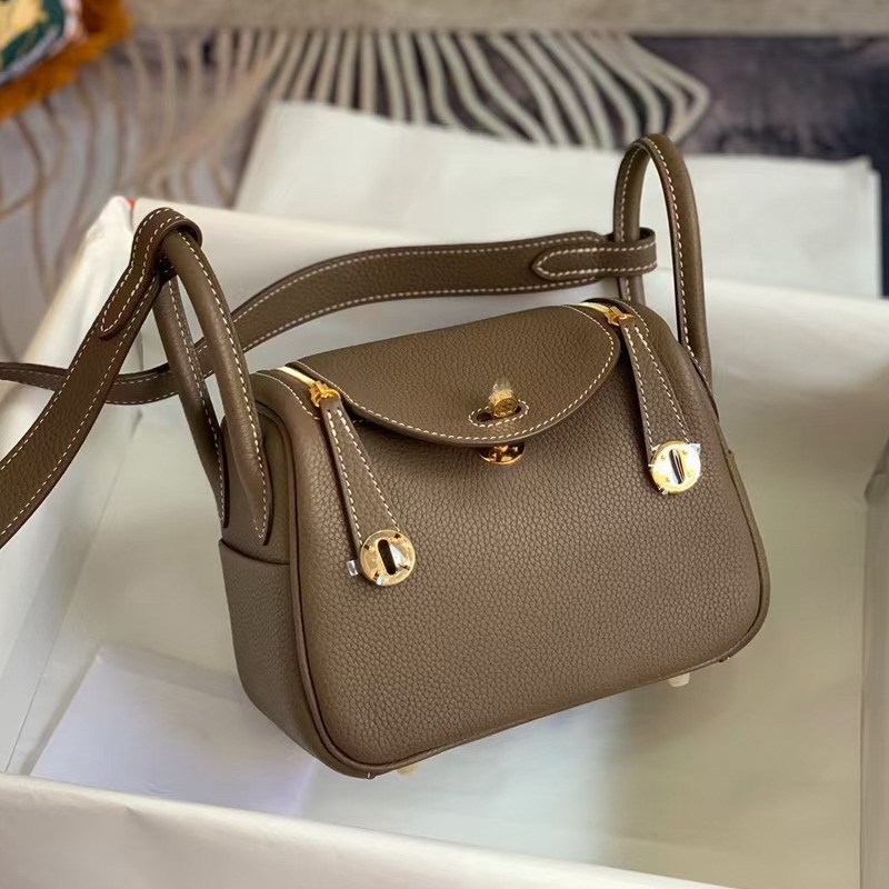 2026 New Model First-Layer Cowhide Togo Leather 19cm Mini Lindy Bag Crossbody Bag Genuine Leather Medicine Bag Genuine Leather Women's Bag 2026 New Model First-Layer Cowhide Togo Leather 19cm Mini Lindy Bag Crossbody Bag Genuine Leather Medicine Bag Genuine Leather Women's Bag