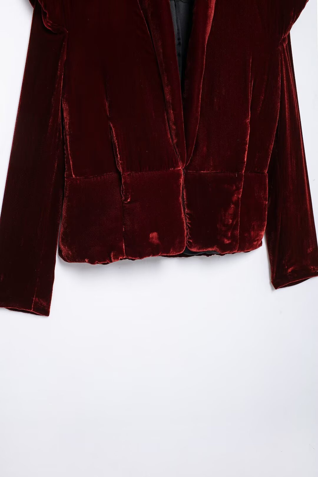 Polyester Women’s Autumn All-match Velvet Cotton Coat Jacket