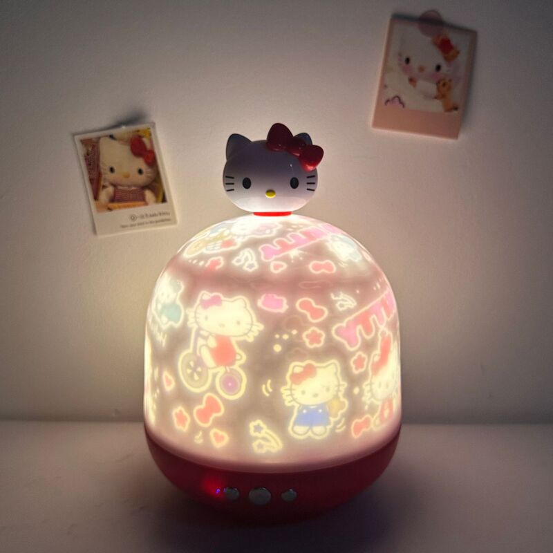 Kt Cat Projector Ambient Light Kt Rotating Pattern Bedroom Ceiling Night Light Bluetooth Speaker Gift Box for Girls Kt Cat Projector Ambient Light Kt Rotating Pattern Bedroom Ceiling Night Light Bluetooth Speaker Gift Box for Girls