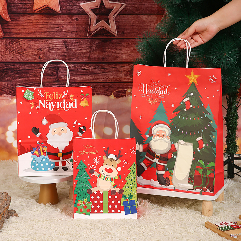 Bolsa de regalo de Navidad para la fiesta de la víspera de Navidad bolsa de regalo INS viento bolsa de Santa al por mayor