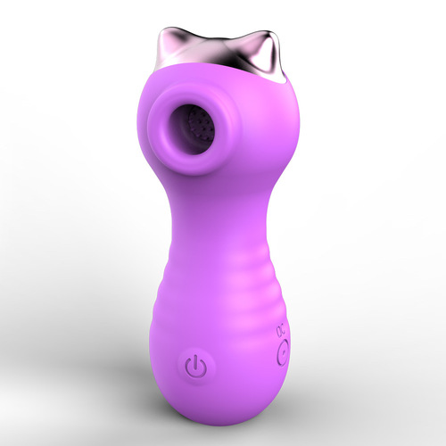 Rechargeable vibrator, silicone vibrator for sucking, female masturbation device, electric female vaginal sucking tongue licker, sex toy