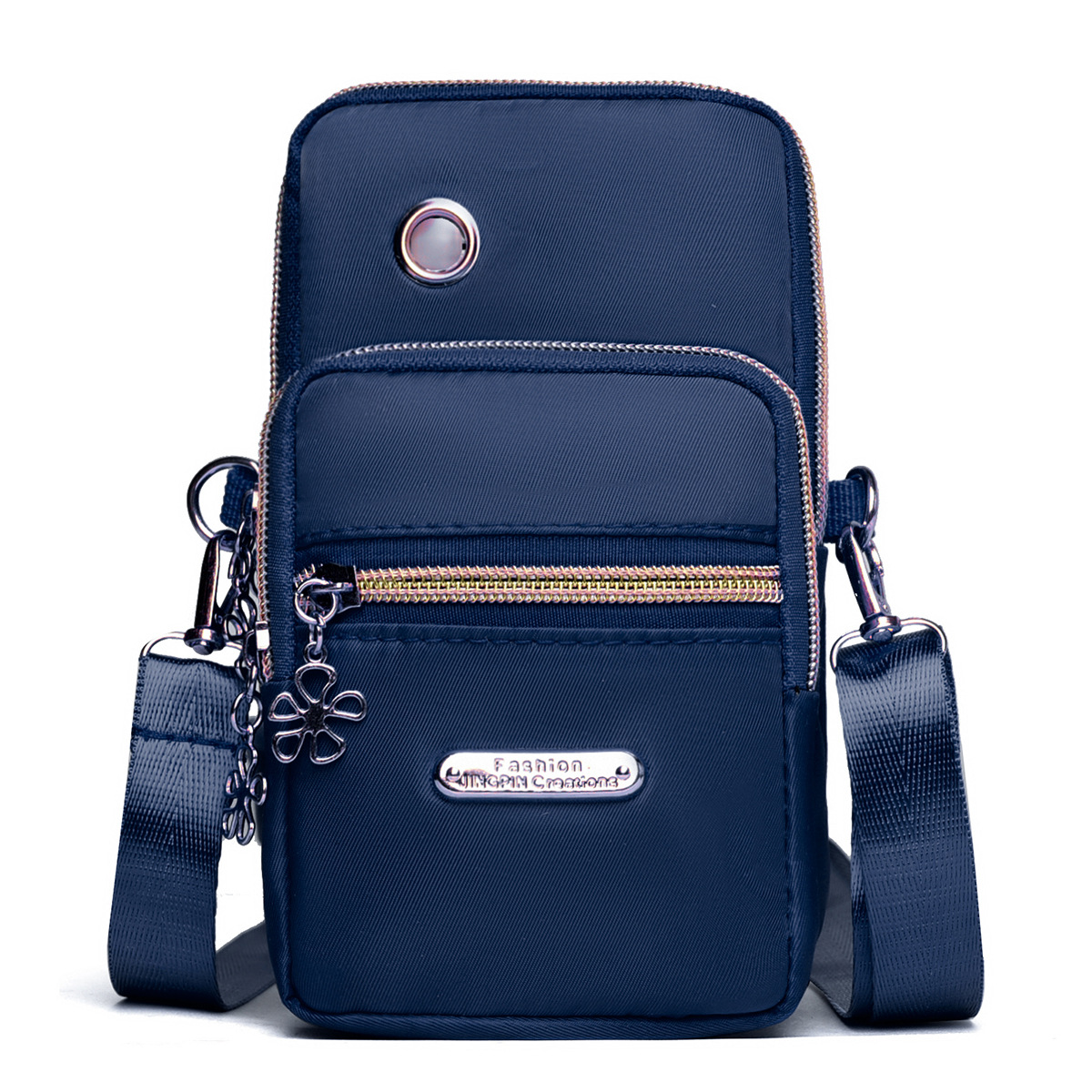 가로 지퍼 블루