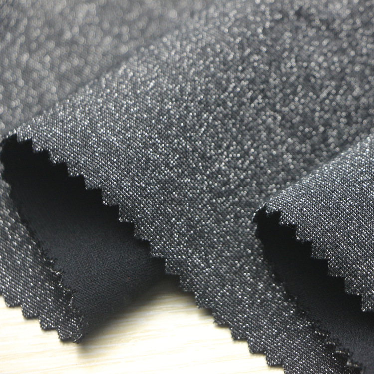 NR银丝罗马布尼龙人棉粘胶弹力锦氨纶打鸡布打基布双面布罗马布料