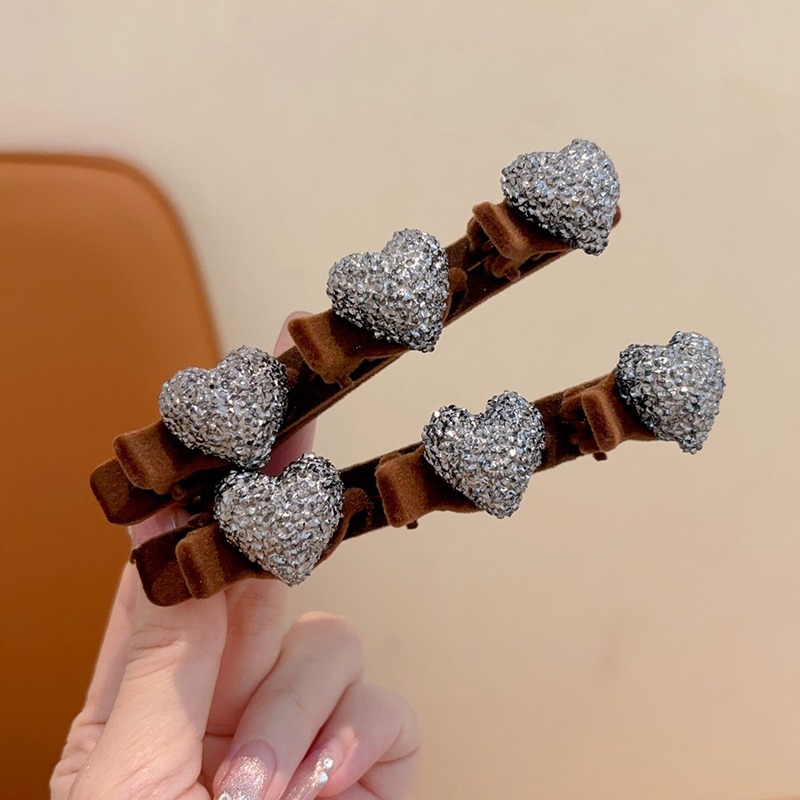 Perezoso doble trenzado clip de cabello para niños acabado artefacto de cabello de niña clip lateral frente un clip de frangeo