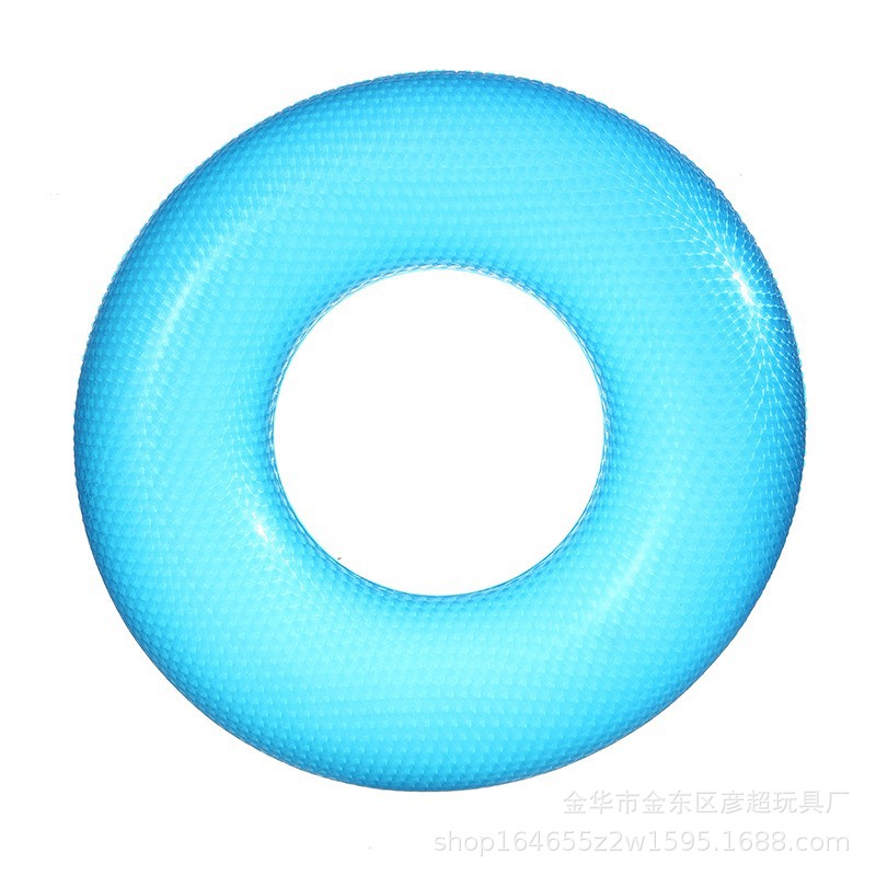 Inflatable fluorescence solid color swimming ring PVC