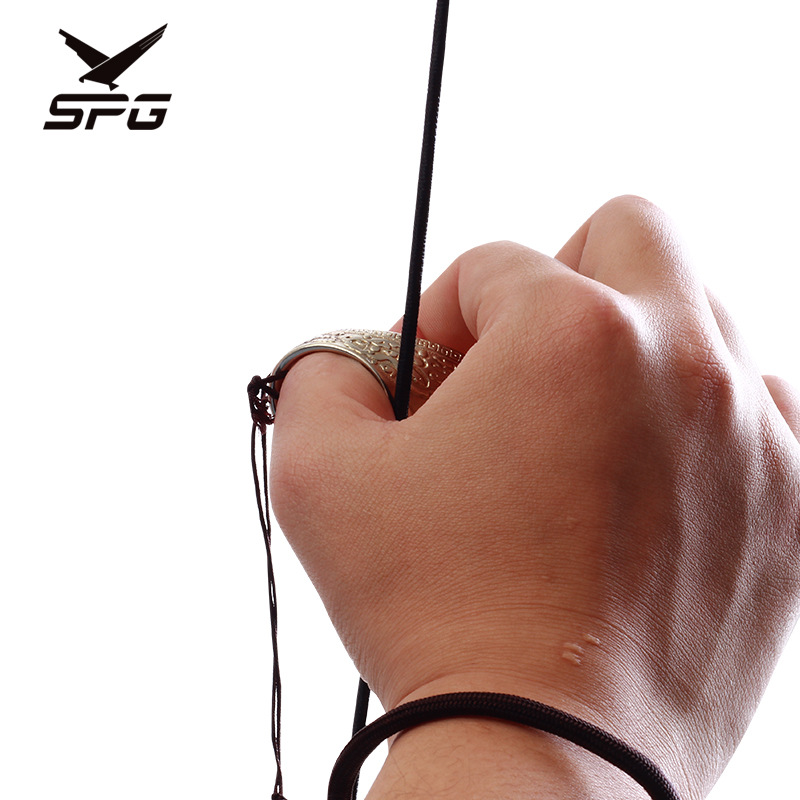 射箭护指 传统弓箭藏银点扳指 蒙古式撒放复古弓箭器材多尺寸可选