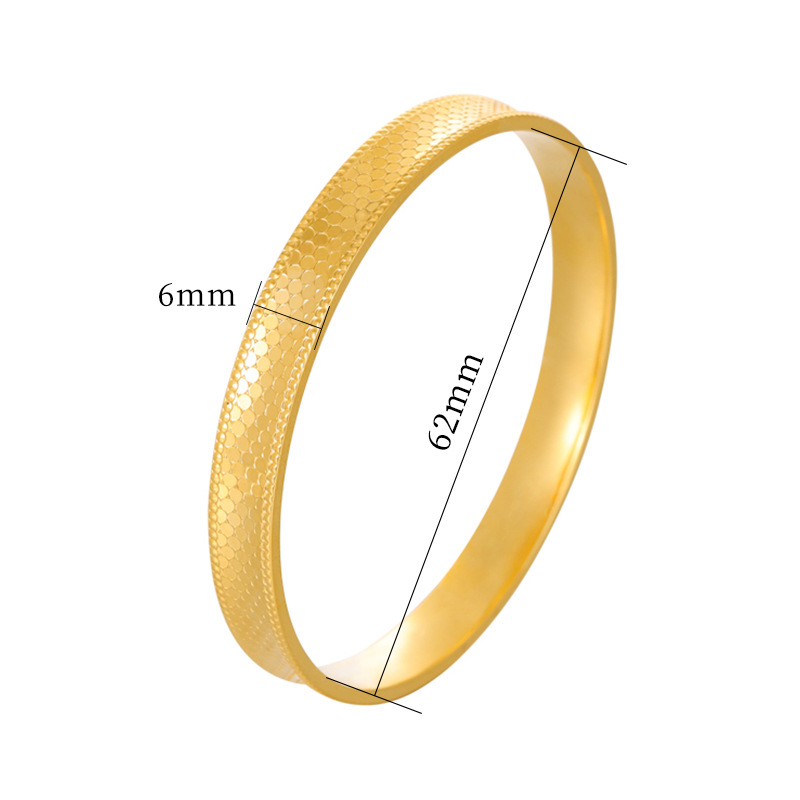 Pulsera de oro de arena brillante dragón de oro escala Polka Dot patrón hombres y mujeres multi-especificación estilo antiguo patrimonio artesanía pulsera de estilo nacional fábrica al por mayor