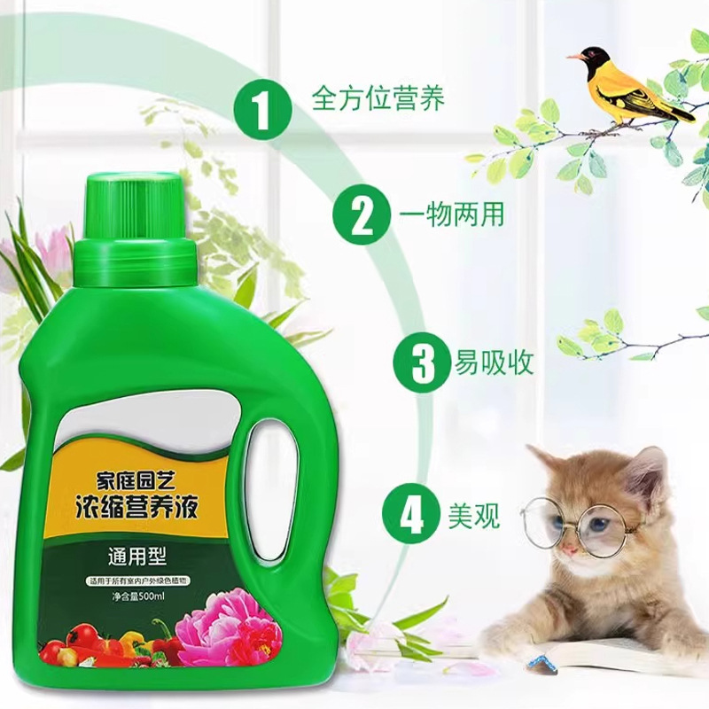 植物营养液通用型花肥盆栽发财树绿萝富贵竹水培花卉绿植肥料室内