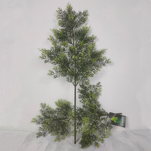 仿真杉树叶高档红豆杉松柏园林景观树装饰树枝假森系绿植圣诞冷杉