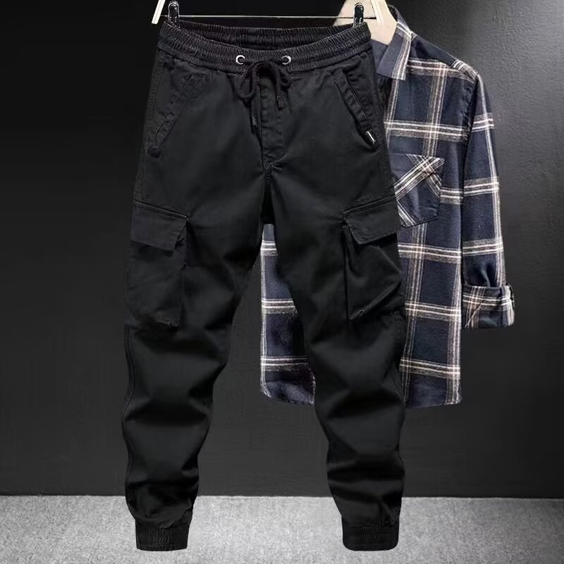 Autumn Cargo Pants for Men, Trendy Brand, Loose Fit, Large Size, Durable Outdoor Work Pants, Versatile Trendy Jogger Casual Pants for Men