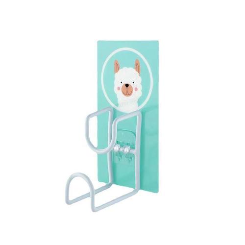 Creative cute cartoon punch-free basin hanger multifunctional wall-mounted storage rack home bathroom self-adhesive hook