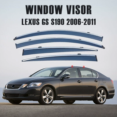 Rain shield Sunny Rain Winch Rearview - standard-packaging-lexus-gs-mk3-s190-2006-2011-with-bright-strips-rain-shield