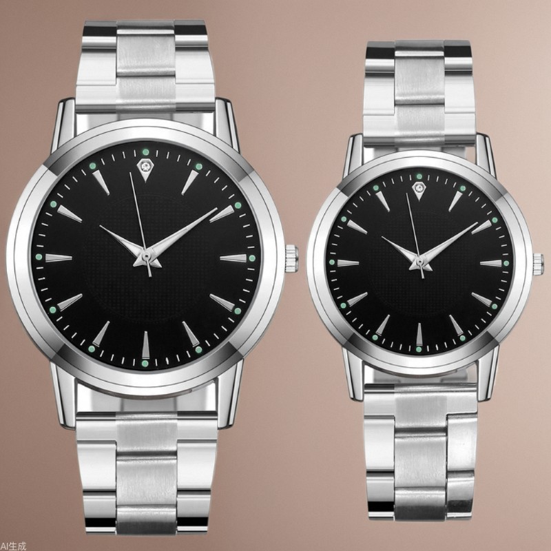 New Couple's Watch Luminous Steel Band Women's Watch Men's and Women's Quartz Watch Gift Watch Watch Manufacturers