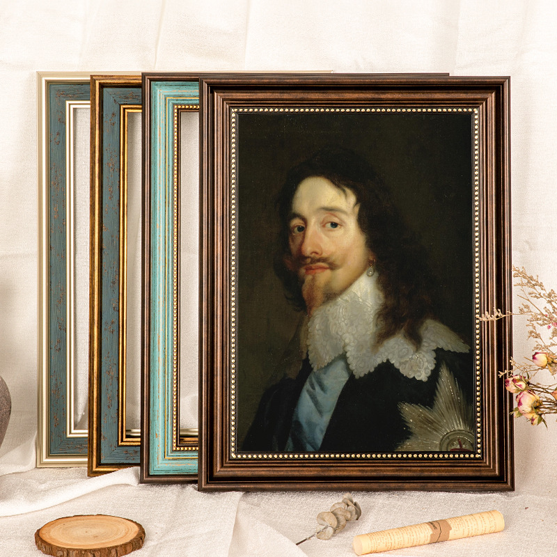 Oil Painting Frame Outer Frame American Style Retro Simple Photo Frame Digital Oil Painting Frame Chinese Painting European Style Retro Frame Wall Hanging Photo Frame