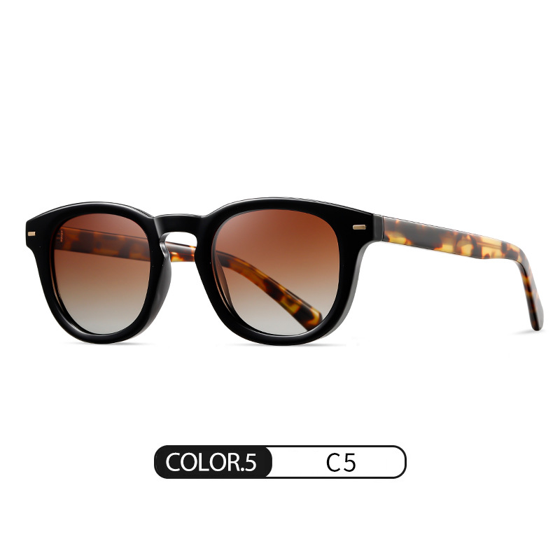 Nuevas gafas de sol polarizadas S31130 gafas de sol de hoja de protección solar al aire libre de moda gafas de sol de montura redonda de venta caliente transfronteriza