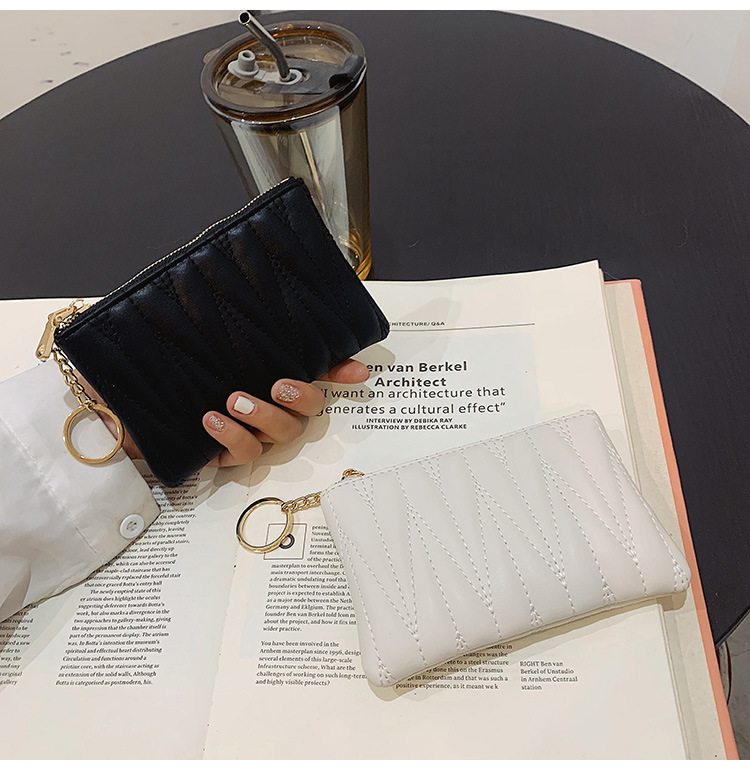 2023 Spring New Fashion Trend Short Wallet Women's Simple and Versatile Change Card Key Storage Bag_voghion.com