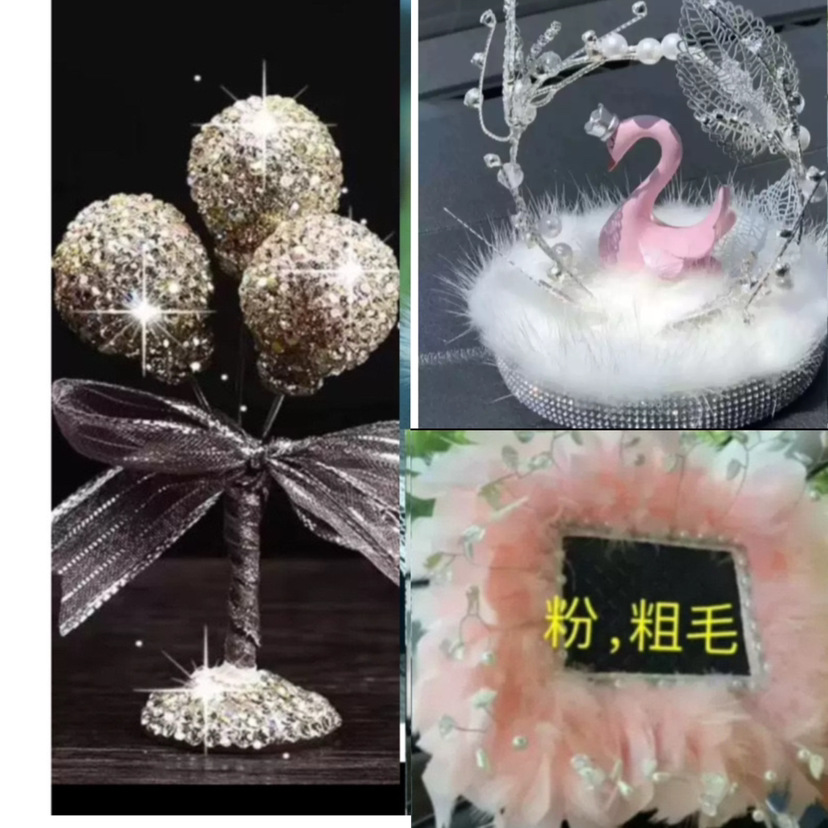 Decoraciones de automóviles Camellia creativa nueva consola central de verano joyas de automóviles chicas decoración de plástico