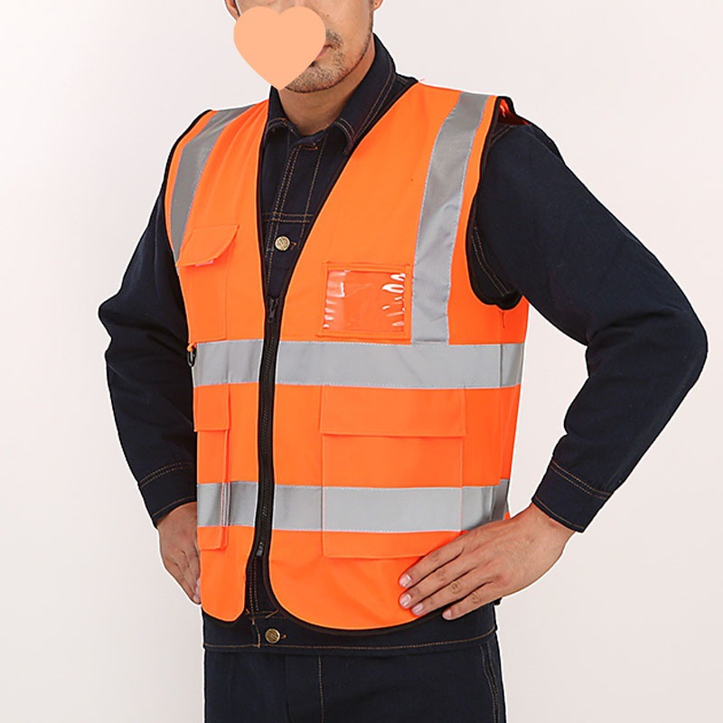 chaleco de seguridad reflectante chaleco de construcción de ingeniería de construcción ropa reflectante de trabajo chaqueta de protección de seguridad de mano de obra ropa reflectante