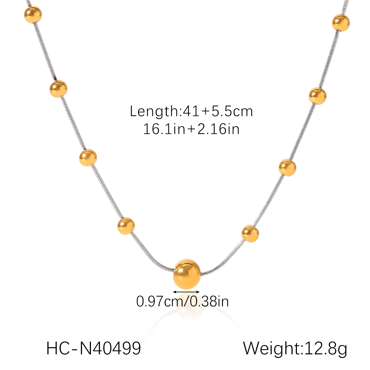 Vintage Style Style PVD Coated Real Gold Plated Round 304 Stainless Steel Vintage Style Waterproof Non Tarnish 304 Stainless Steel Lobster Trigger Clasp Closure Double Layer Necklaces Pendant Necklace Necklace