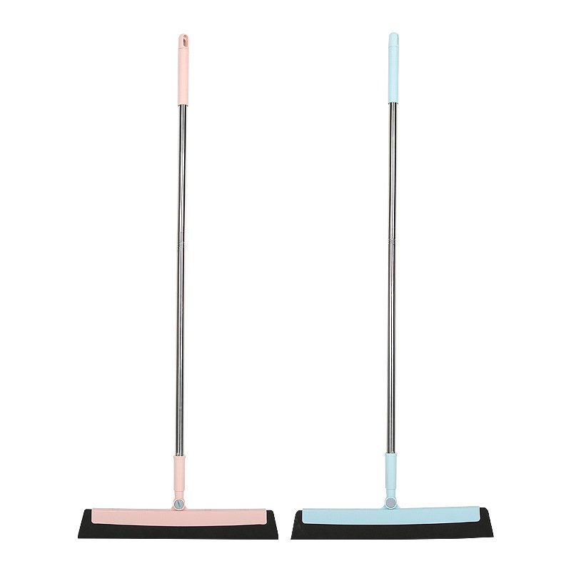 Escoba de plástico personalizada, escoba limpiadora, limpiador de baño doméstico, raspador de pelo antiadherente para el suelo