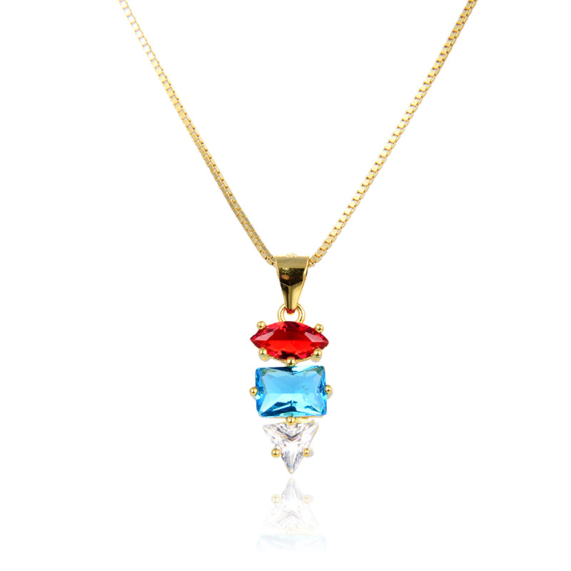 Transfronterizo nuevo europeo y americano exagerado moda colgante s925 plata esterlina personalizada clavícula cadena collar mujeres joyería de plata al por mayor