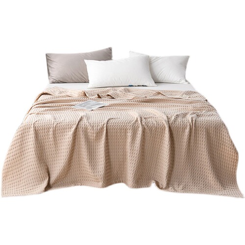 Adult waffle cotton towel quilt cotton gauze blanket lunch break towel blanket summer cool quilt gauze quilt towel quilt