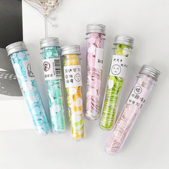 Bottled flower soap flakes outdoor portable hand washing travel disposable paper soap flakes test tube soap flower soap paper