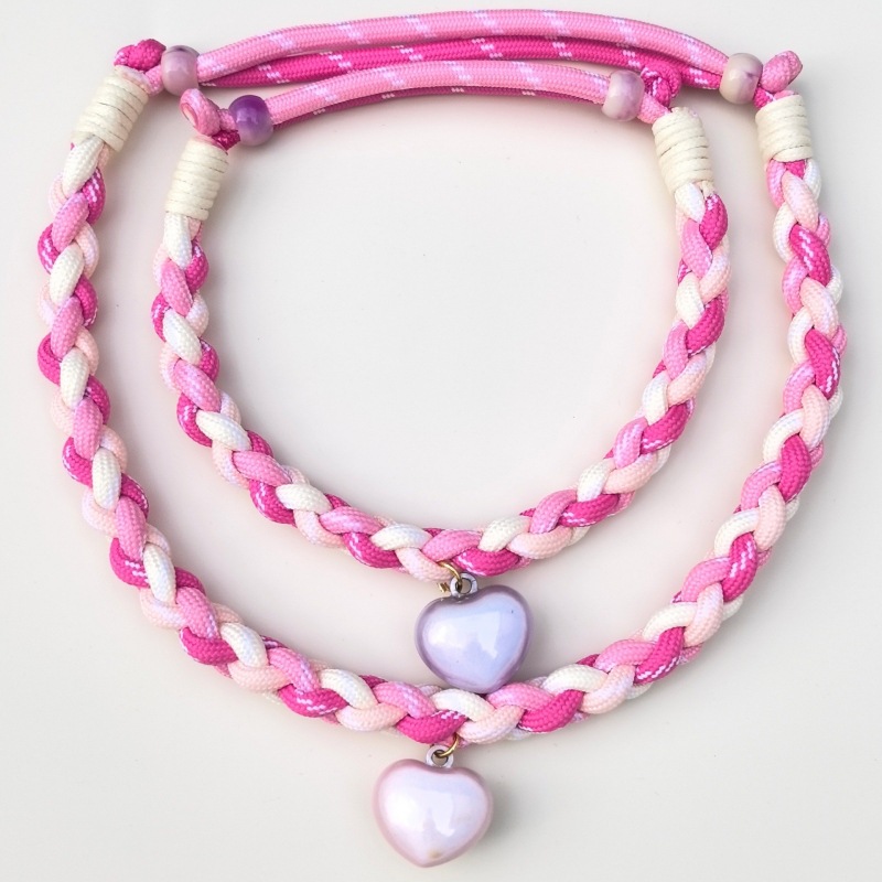 新品大型巨型宠物项圈手编原创设计结实耐用舒适无感铃铛项链脖圈