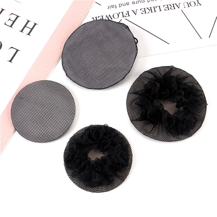 Children's dance examination hairnet lace drawstring buckle elastic mesh hairband Latin dance headdress