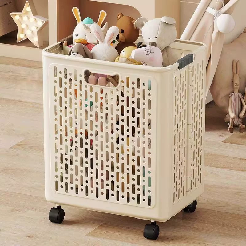 Home laundry basket, capacious foldable storage basket