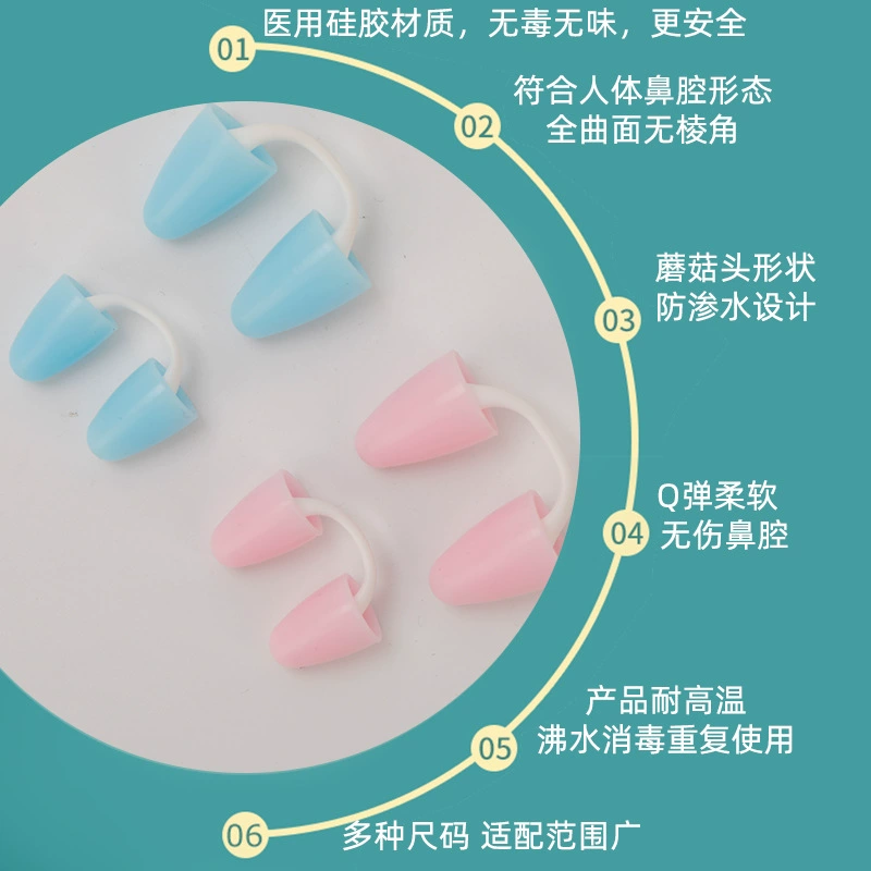 Silicone invisible waterproof swimming accessory for swimming for adults, earplugs, set