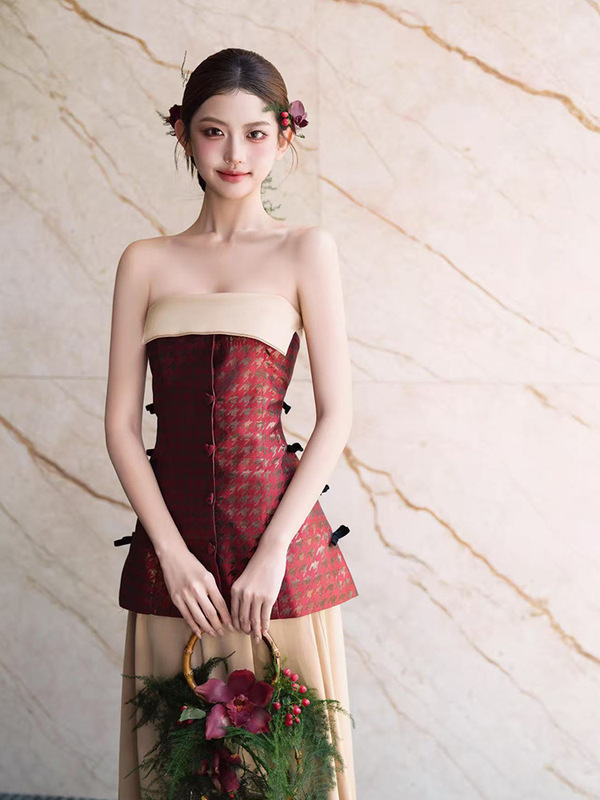 新娘礼服2025新款小个子高端结婚敬酒服订婚礼服新中式婚服嫁衣|undefined