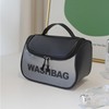 Brand waterproof capacious handheld cute cosmetic bag PVC for traveling, storage bag, Korean style