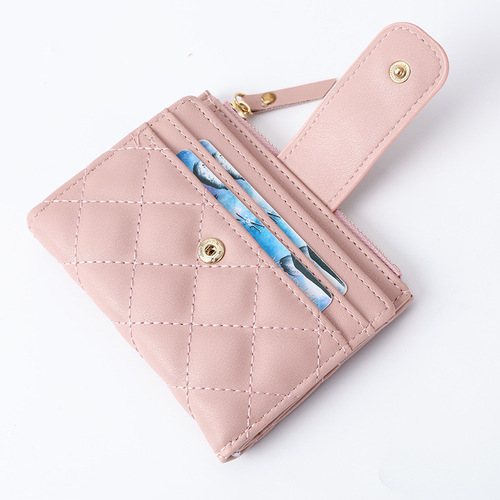  New Creative Zipper Coin Purse Korean Style Multi-Card Slot Student Wallet Fashion Short Wallet for Women