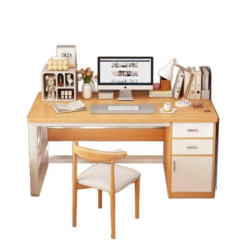 Escritorio de computadora personalizado dormitorio escritorio de escritorio estudiantil escritorio de escritura simple moderno con cajón escritorio de almacenamiento