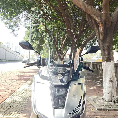 Suitable for Wuyang Honda Motorcycle front windshield - transparent-color-40-thick-55cm-high-nwg150-only